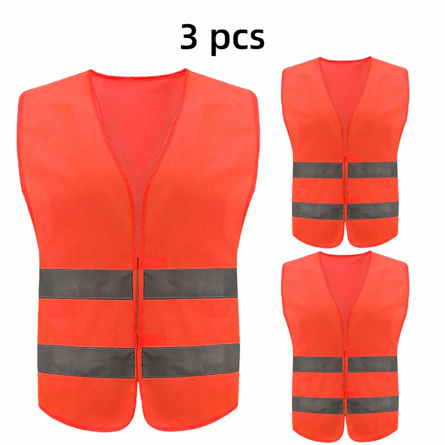 Safety High Visibility Reflective Vest Night Cycling Lightweight Adjustable For Vest Gear For Night Jogging Biking Runing