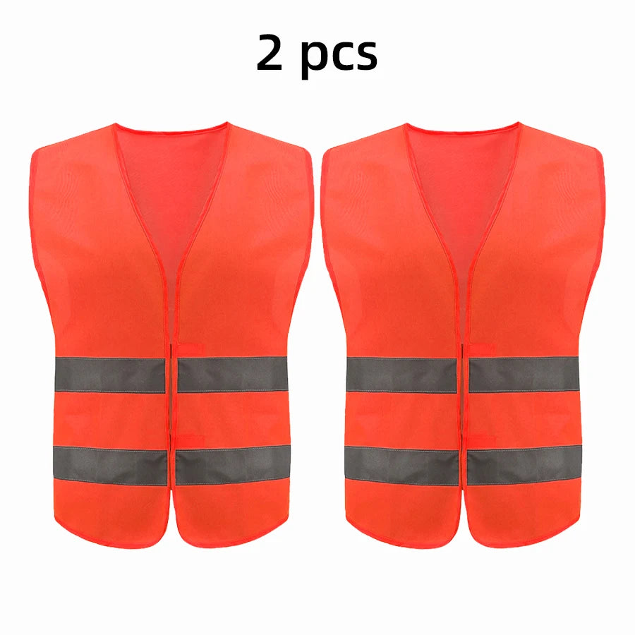 Safety High Visibility Reflective Vest Night Cycling Lightweight Adjustable For Vest Gear For Night Jogging Biking Runing