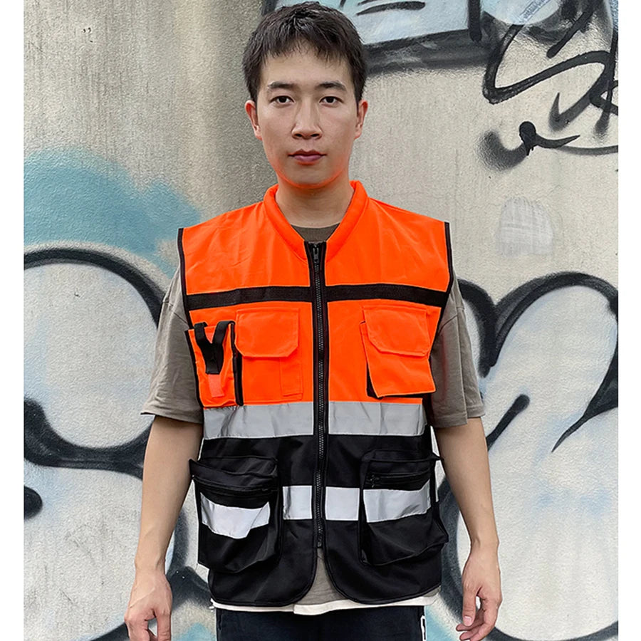 Night Walking Highlight Vests Outdoor Adjustable Safety Vest Lightweight Biking Safety Straps Waterproof Running Gear