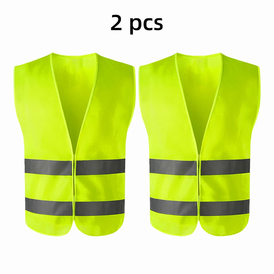 Safety High Visibility Reflective Vest Night Cycling Lightweight Adjustable For Vest Gear For Night Jogging Biking Runing