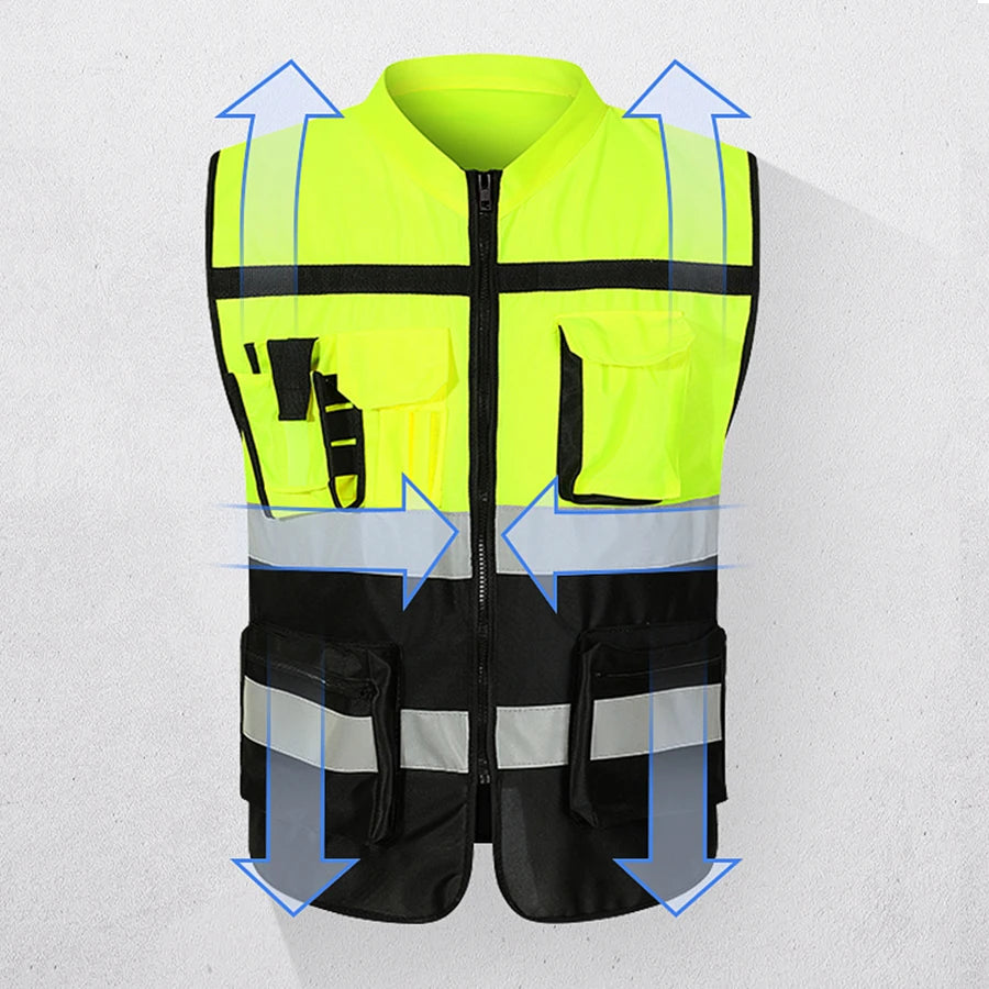 Night Walking Highlight Vests Outdoor Adjustable Safety Vest Lightweight Biking Safety Straps Waterproof Running Gear