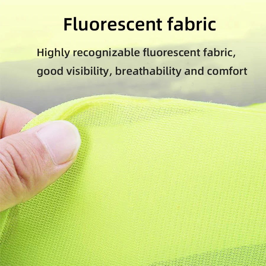 Safety High Visibility Reflective Vest Night Cycling Lightweight Adjustable For Vest Gear For Night Jogging Biking Runing