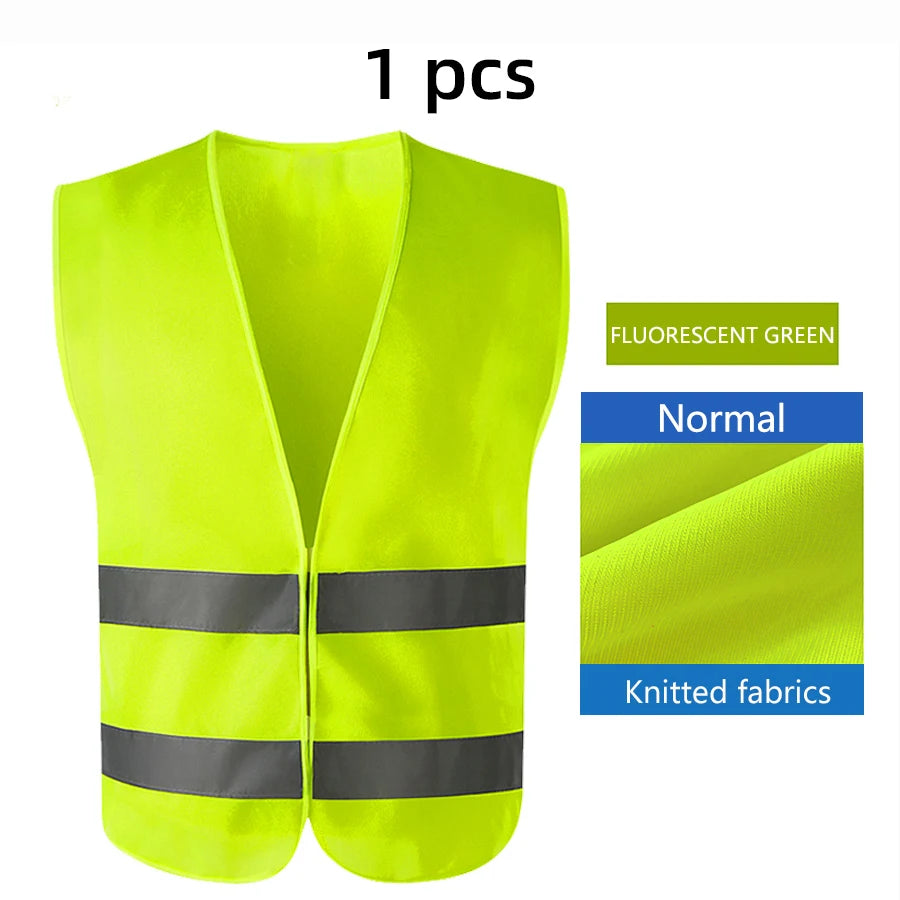 Safety High Visibility Reflective Vest Night Cycling Lightweight Adjustable For Vest Gear For Night Jogging Biking Runing