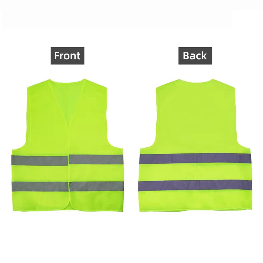 Safety High Visibility Reflective Vest Night Cycling Lightweight Adjustable For Vest Gear For Night Jogging Biking Runing