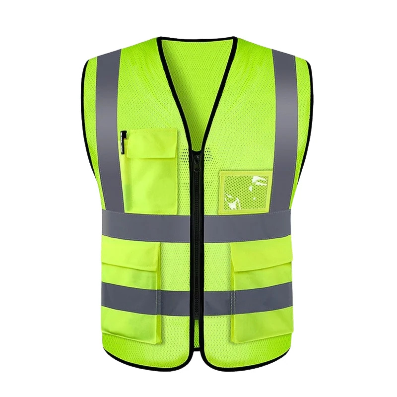 Adjustable Reflective Highlight Security Vests High Visibility Safety Vest Traffic Night Outdoor For Running Cycling Sports